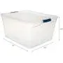 Rubbermaid Cleverstore Clear 71 QT Pack of 4 Stackable Large Storage Containers with Durable Latching Clear Lids