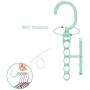 Hangers 10pcs Random Color for Clothes Windproof Hanger Fixed Holder Buckle Household Anti-Slip Clothes Hanger Plastic 5 Circle Hanger Organizer Hangers 10pcs Random Color for Clothes Windproof Hanger Fixed Holder Buckle Household Anti-Slip Clothes Hanger Plastic 5 Circle Hanger Organizer