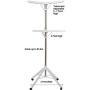 Garment & Drying Rack, 2-Tier 6 Arms Holds 60 Garments, Foldable , Stainless Steel , Sturdy 4 Legs with Wheels