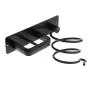 Toygogo Wall Mounted Hair Dryer Holder Self Rack Stand Hanger Straightener Organizer