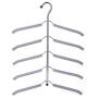 5pcs Random Color Clothes Hanger Clothing Organizer Multi Layers Cloth Hanger Clothes Holder Rack Hook Hangers