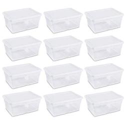 Sterilite 16448012 16 Quart Storage Boxes (12 Pack)