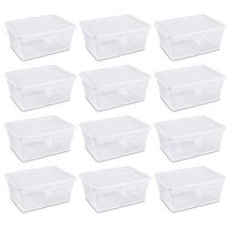 Sterilite 16448012 16 Quart Storage Boxes (12 Pack)