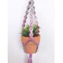 Mini Macrame Plant Hanger. Rear View Mirror Car Accessories. Car Rearview Mirror Plant Hangers