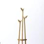 Cxjff Floor Standing Coat Rack Clothes Hat Stand Hanger 6 Hooks Solid Wood Creative, Log Colors, 40x40x185CM (Color : Log Color)