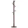 Wooden Coat Rack Hall Bedroom Hanger Single Pole Home Clothes Rack (Color : Red) Wooden Coat Rack Hall Bedroom Hanger Single Pole Home Clothes Rack (Color : Red)