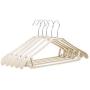 10PCS Anti-Skid Clothes Hangers Suit Hangers Shirts Sweaters Dress Hanger Hook Drying Rack Random Color