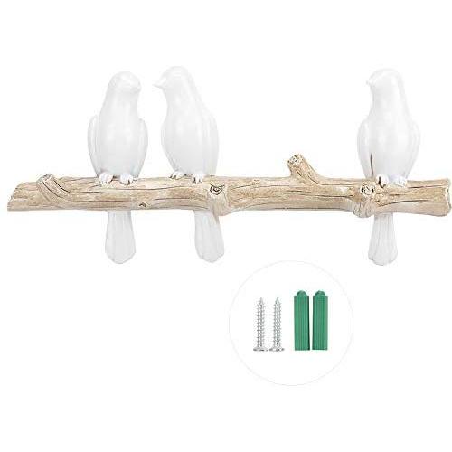 AUNMAS Coat Hooks Bird Shape Hat Clothes Bag Wall Mount Hook Hanger Rack Holder for Home Decoration