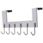 Dseap Over The Door Hanger Hook, Towel Rack, Coat Rack for Clothes Hat Towel Bathroom, Brushed Nickel
