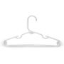 1InTheHome White Children Hangers Plastic, Strong Baby Hangers Plastic, Kids Cloth Hangers (60 Pack)