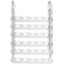 Wonder Hanger Max, New & Improved, Pack of 6-3x The Closet Space for Easy, Effortless, Wrinkle-Free Clothes, White