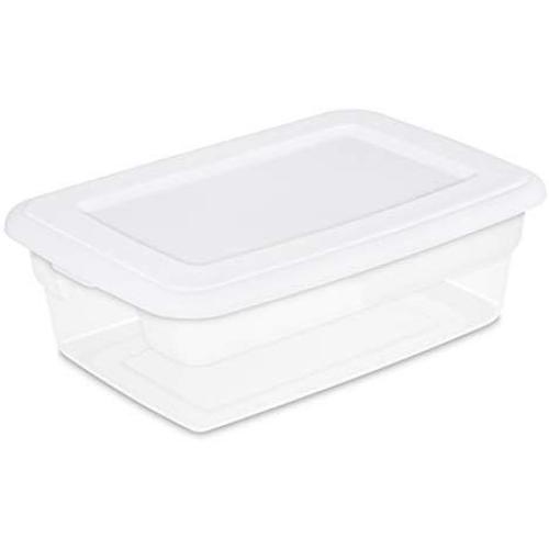 Sterilite 12 Quart Storage Box- White (Available in Case of 15 or Single Unit)