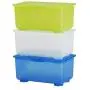 Ikea Storage Boxes Organizer (Set of 3) Blue Green White Ikea Storage Boxes Organizer (Set of 3) Blue Green White