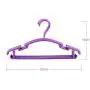 Zachao0 Clothes Hanger 10pcs Portable Hotel Children Store Hook Tool Solid Kids Coat Anti Slip Wet Dry Home Organizer Toddler Baby(Purple)