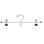 Amber Home Heavy Duty Chrome Metal Add on Hanger Stackable Hanger Multi Pants Clothes Hanger with Clips Set of 12 Amber Home Heavy Duty Chrome Metal Add on Hanger Stackable Hanger Multi Pants Clothes Hanger with Clips Set of 12