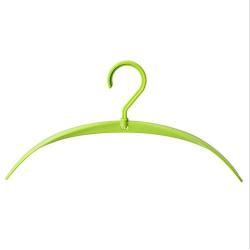 Kentop Rotating Wide Shoulder Plastic Hanger Non-Slip Space Saving Design Men Women Clothes Suit Hanger-Green