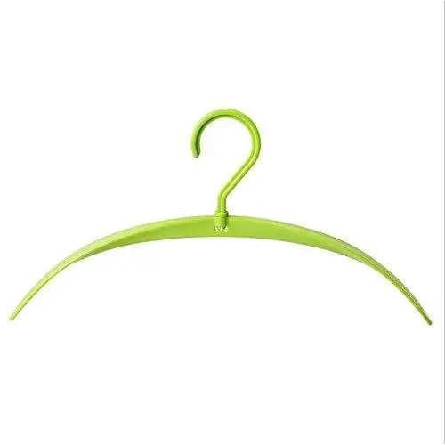 Kentop Rotating Wide Shoulder Plastic Hanger Non-Slip Space Saving Design Men Women Clothes Suit Hanger-Green