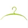 Kentop Rotating Wide Shoulder Plastic Hanger Non-Slip Space Saving Design Men Women Clothes Suit Hanger-Green