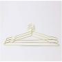 10pcs Golden/Rose Gold Metal Clothes Shirts Hanger with Groove, Heavy Duty Strong Coats Hanger, Suit Hanger, Wire Hanger Random Color