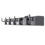 JIAHAI Mop Broom Holder Garden Tools Wall Mounted Commercial Organizer Storage Rack for Kitchen Garden and Garage,Laundry Offices,Spring Loaded Mop Hanger Handles Up to 1.5-Inches(Gray Heavy Duty JIAHAI Mop Broom Holder Garden Tools Wall Mounted Commercial Organizer Storage Rack for Kitchen Garden and Garage,Laundry Offices,Spring Loaded Mop Hanger Handles Up to 1.5-Inches(Gray Heavy Duty