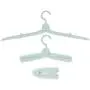 Yosooo Multi-Functional Mini Folding Clothes Hanger Portable Travel Artifact Plastic Drying Rack(5PCS Green)