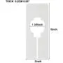 Homend 50 Pack White Clothing Rack Size Dividers Rectangular Hangers Dividers with 1 Piece Marker Pen for Home or Cloth Store