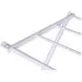 Mosunx Folding Clothes Drying Rack Metal, Clothes Dryer for Laundry, Rust Proof Telescopic Towel Hanger, Heavy Duty Clothes Drying Stand (White, 28.3 x 14.6 x 41.3 inches)