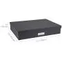 Bigso Sverker Fiberboard Legal/Art Storage Box, 3.3 x 17.1 x 12.2 in, Dark Grey Bigso Sverker Fiberboard Legal/Art Storage Box, 3.3 x 17.1 x 12.2 in, Dark Grey