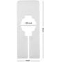 Blulu 50 Pack Clothing Rack Size Dividers Rectangular Hangers Dividers with 1 Piece Marker Pen