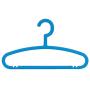 SAASNY Premium Quality Plastic Hangers,Kids Light-Weight Clothes Hangers 8 Plastic Hangers Nursery Hangers with Hooks for Baby,Toddler,Kids,Children (30,Dark Blue) for Drying and Storage