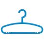 SAASNY Premium Quality Plastic Hangers,Kids Light-Weight Clothes Hangers 8 Plastic Hangers Nursery Hangers with Hooks for Baby,Toddler,Kids,Children (30,Dark Blue) for Drying and Storage