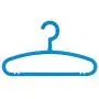 SAASNY Premium Quality Plastic Hangers,Kids Light-Weight Clothes Hangers 8 Plastic Hangers Nursery Hangers with Hooks for Baby,Toddler,Kids,Children (25,Dark Blue) for Drying and Storage