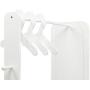 MMP Living Dress up Center with Full Length Mirror, knob and 3 Hangers - White, 3 feet Tall