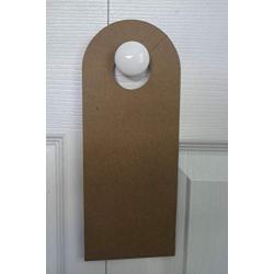 2 Chipboard doorknob hanger for door knob 4" x 10 1/4"