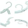 Anasu 4 Pack Travel Hangers Magic Portable Folding Clothes Hangers Plastic Coat Hanger Foldable Hanger