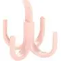 Leyeet 360-degree Rotation Hanging Hook Storage Hanger Home Use for Clothes Bag Hat Scarf (Color : Pink)