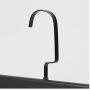 5Pcs Trousers Organizer Flat Hook Pants Hanger Clothes Home Wardrobe Storage Rack Non Slip Solid Wood Adult Closet with Clip