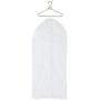 Plastic Pearl Bow Clothes Hangers Hook Rack + Garment Protective Bag Adults