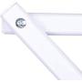 Mosunx Folding Clothes Drying Rack Metal, Clothes Dryer for Laundry, Rust Proof Telescopic Towel Hanger, Heavy Duty Clothes Drying Stand (White, 28.3 x 14.6 x 41.3 inches)