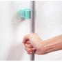 YWT 3 Piece Non-Marking Broom Mop Hanger Bathroom Free Punching Mop Frame Reusable Self-Adhesive Broom Holder Non-Slip Waterproof Wall-Mounted Storage Tool Holder