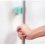YWT 3 Piece Non-Marking Broom Mop Hanger Bathroom Free Punching Mop Frame Reusable Self-Adhesive Broom Holder Non-Slip Waterproof Wall-Mounted Storage Tool Holder