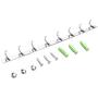 Evokem Wall Mounted 8 Hooks Bathroom Towel Clothes Coat Hanger Hook Rack