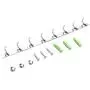 Evokem Wall Mounted 8 Hooks Bathroom Towel Clothes Coat Hanger Hook Rack