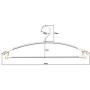 Yevison Multifunction Hanger Windproof Clothes Hanger Metal Anti-Slip Clothes Holder for Home Space Saving 2 Pcs Adorable Quality and Durable