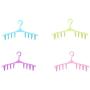 HMLifestyle-360 Rotation Hook Plastic Baby Hangers With Clips For Pants,Skirt Toddler Kids Clothes Hangers with Clips (8, Multi color)