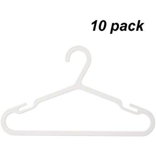 LOCGFF 10 Pack Space Saving ABS Children Hangers, Children Can Organize Their Own Clothes, Can Be Hung from The Balcony Wardrobe Coat Rack, White LOCGFF 10 Pack Space Saving ABS Children Hangers, Children Can Organize Their Own Clothes, Can Be Hung from The Balcony Wardrobe Coat Rack, White