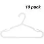 LOCGFF 10 Pack Space Saving ABS Children Hangers, Children Can Organize Their Own Clothes, Can Be Hung from The Balcony Wardrobe Coat Rack, White LOCGFF 10 Pack Space Saving ABS Children Hangers, Children Can Organize Their Own Clothes, Can Be Hung from The Balcony Wardrobe Coat Rack, White