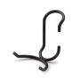 Sunway Shelf Pole Hooks 5-Pack | Black Multi-Use C-Hook | Best Solution for Garage Shelving Storage Organization | Use with Metal or Wire Shelves and Racks | Heavy Duty, Easy Installation