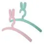 April-beautiful-life store Cute Rabbit Shape Wooden Kids Hanger Children Clothes Coat Rack Storage Hangers cabide Infantil perchero Infantil 2019,Pink