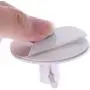 ZHARA 7 Pcs Round Self Adhesive Hooks Home Kitchen Wall Door Hook Clothes Coat Bag Key Hanger Bathroom Towel Holder Storage Aluminum